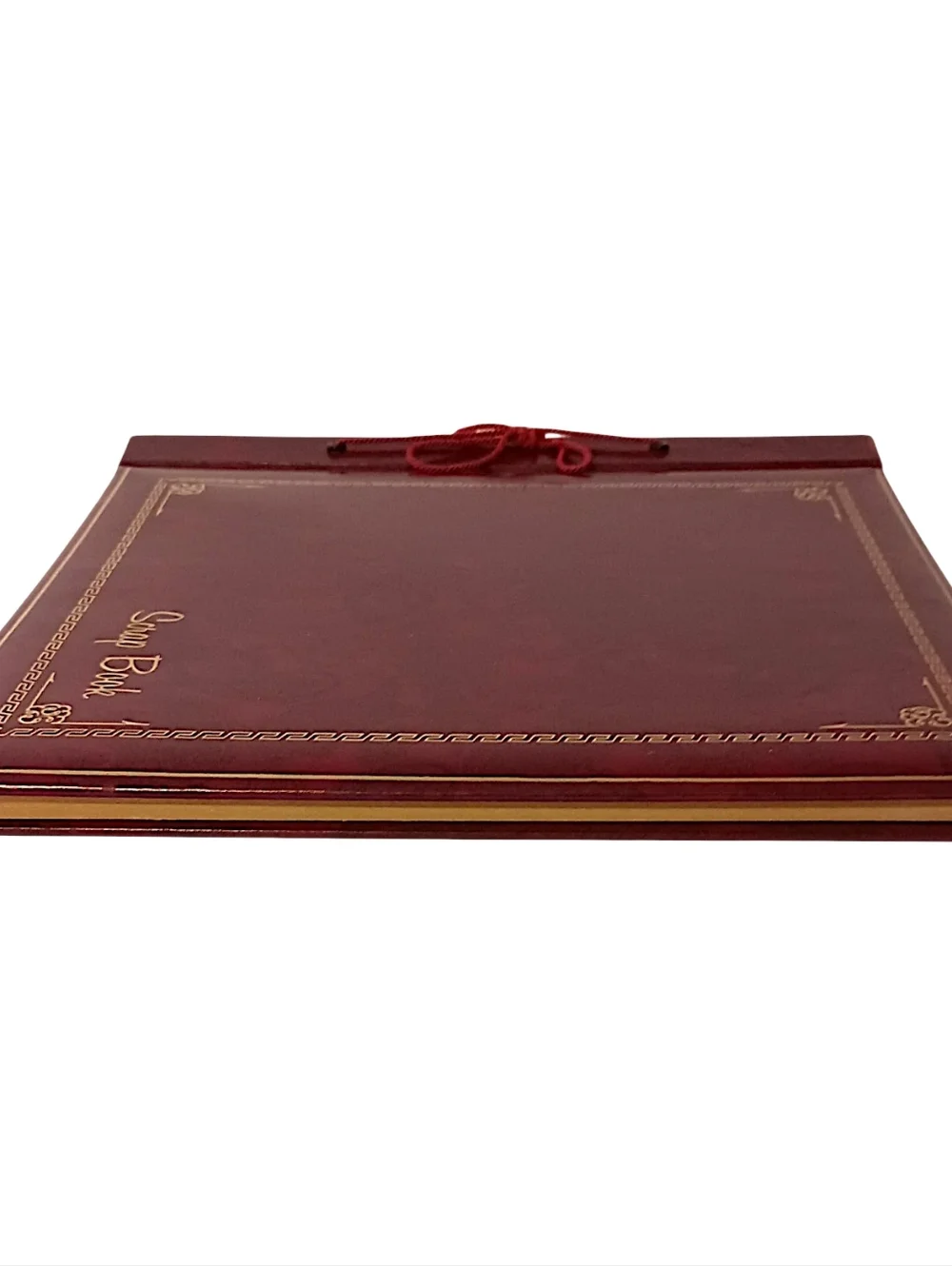 Vintage Springfield‎ Scrapbook Photo Mount Pages Burgundy USA Paisley Heirloom